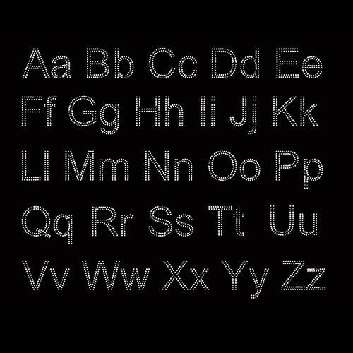Rhinestone Alphabet